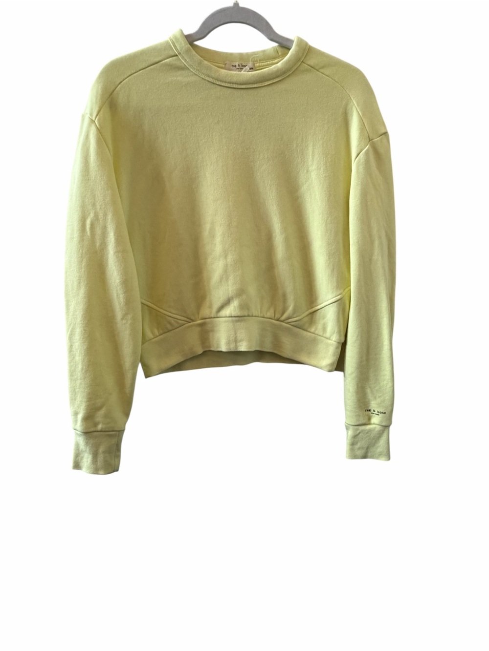 Rag & Bone Yellow cropped sweatshirt
